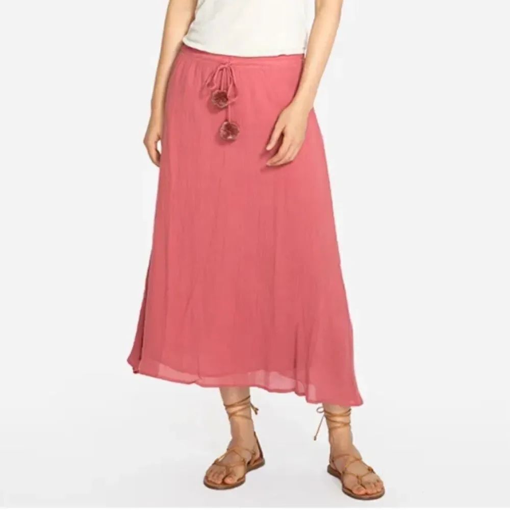 Johnny Was Calmé Easy Guaze Pom Pom Skirt